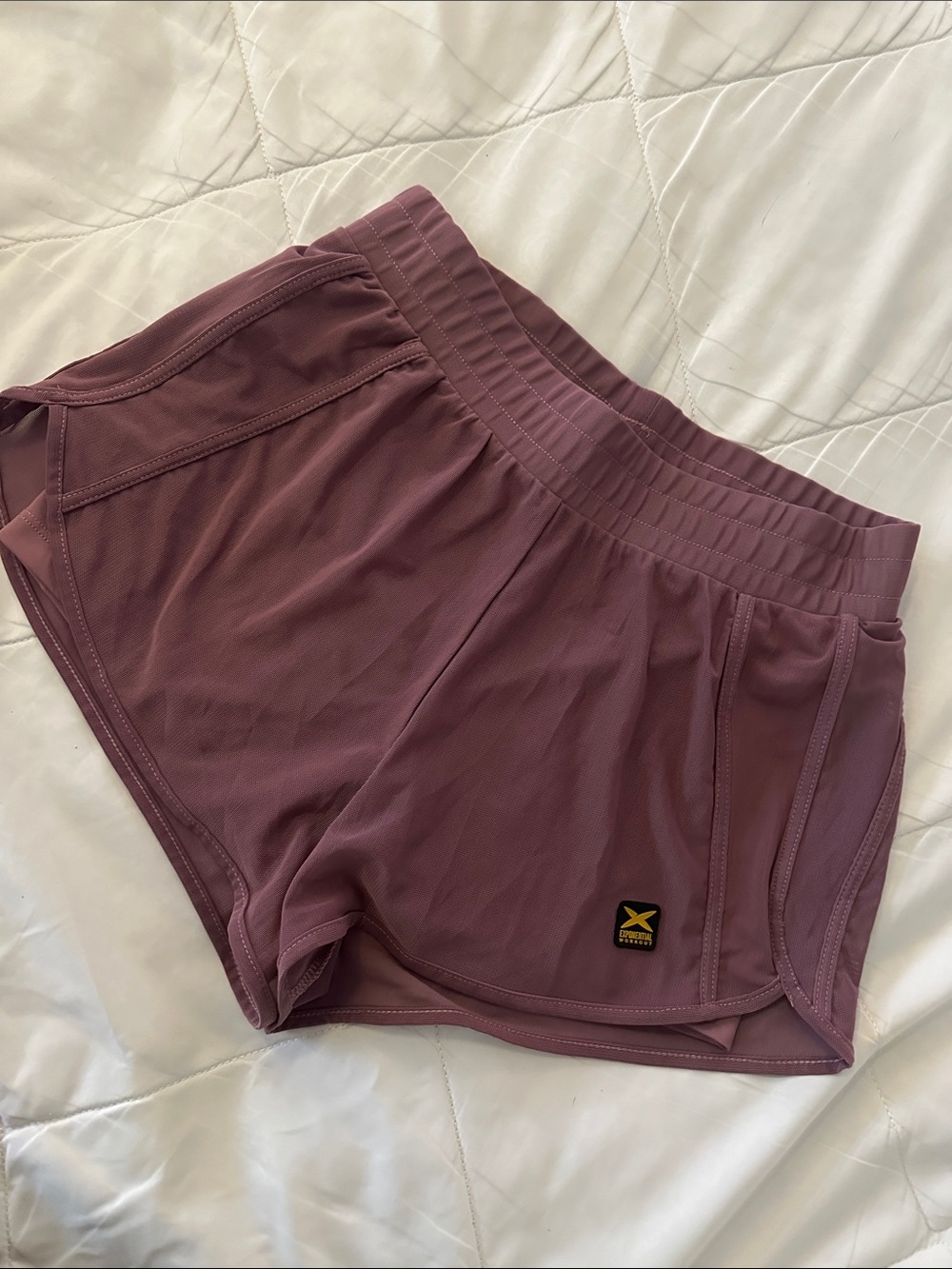 Exponential Workout Women’s Performance Running Shorts in Mauve